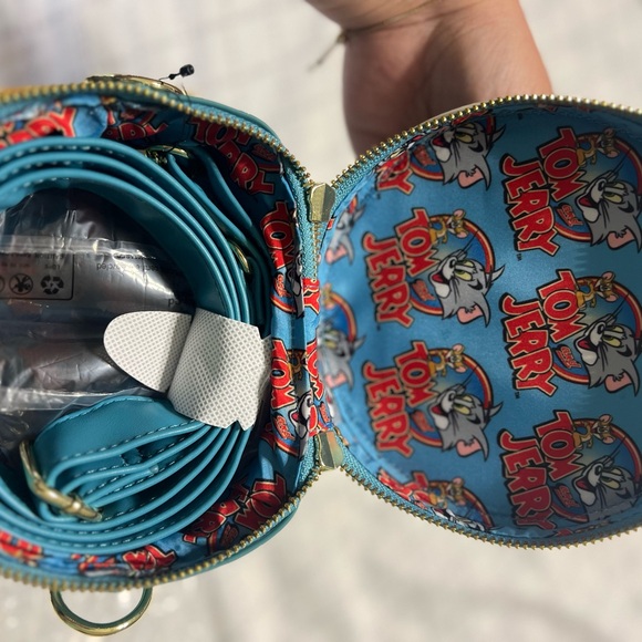 Loungefly Blue and White Tom and Jerry Kids Backpack - Picture 2 of 6